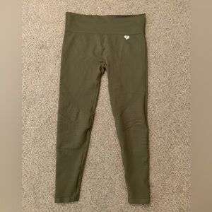 Women’s Best Olive Green Stretch Power Seamless Leggings XXL